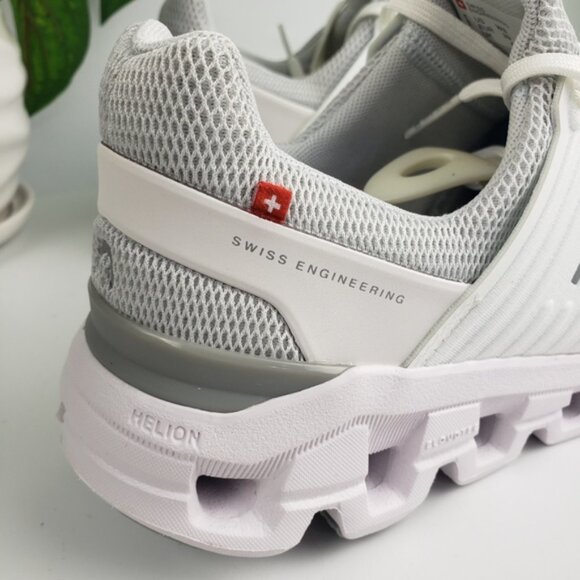 Cloudswift White Gray Running Sneaker Sock Fit Swiss Engineering NWOT sz 8 - Picture 6 of 12